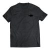 Permit Shirt Front: charcoal shirt with black permit silhouette on left chest