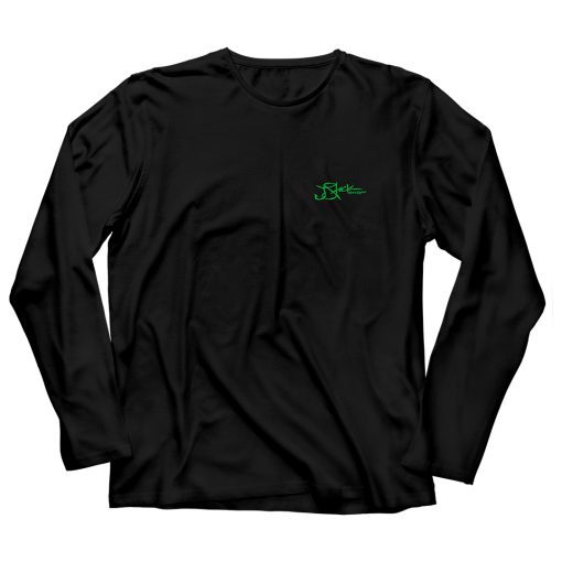 Takin it Easy Microfiber Front: Black with lime green JStock designs left chest